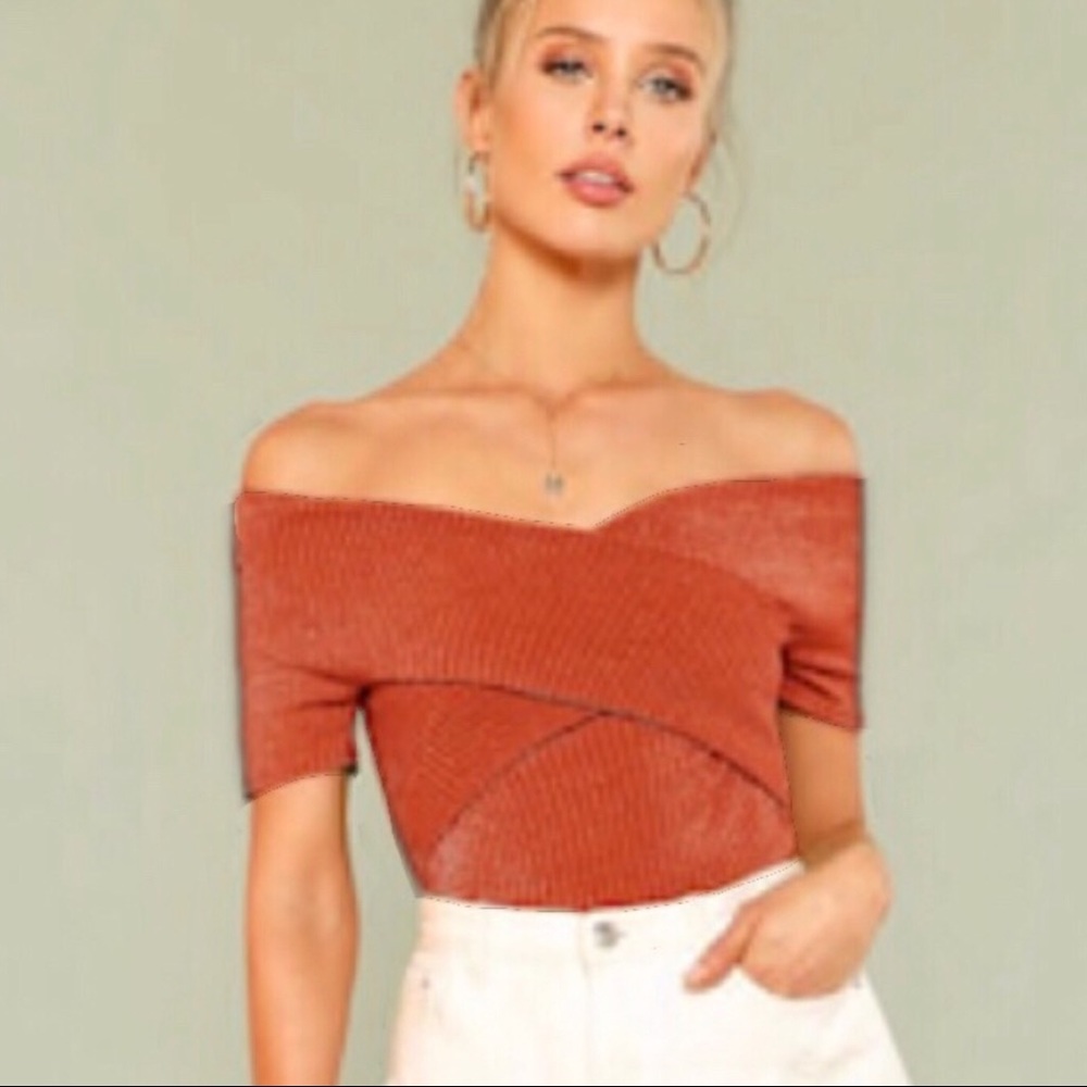 SHEIN Off the shoulder crop top